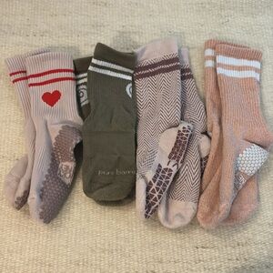 Four pair of pure bars socks - Size small